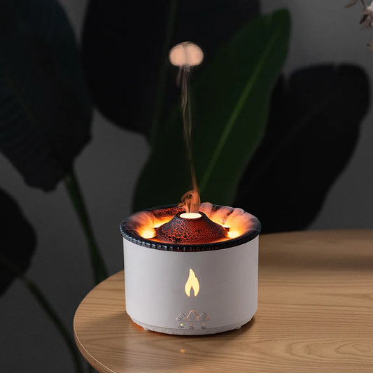 Smart Humidifier Home Mini Flame Essential Oil Aroma Diffuser Volcano Ultrasonic Purifier air Humidifiers